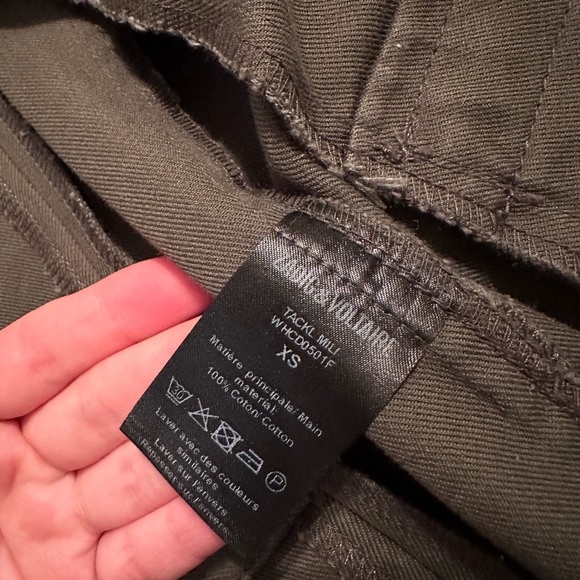 Zadig & Voltaire green jacket with embroidered skull on back - Picture 6 of 7